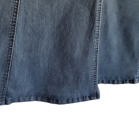 Riders by Lee A Line Denim Skirt Knee Length 14P - Picture 4 of 10